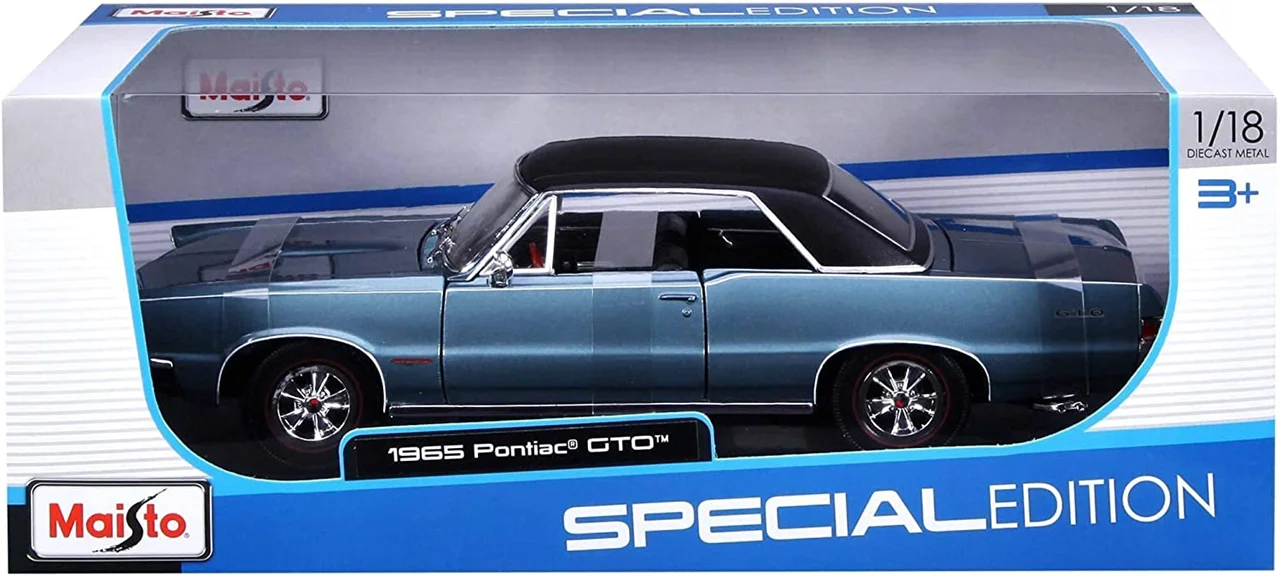 خرید ماشین فلزی مایستو «پونتیاک 1965 GTO» ماشین فلزی Maisto 1965 Pontiac GTO Hurst Blue 31885