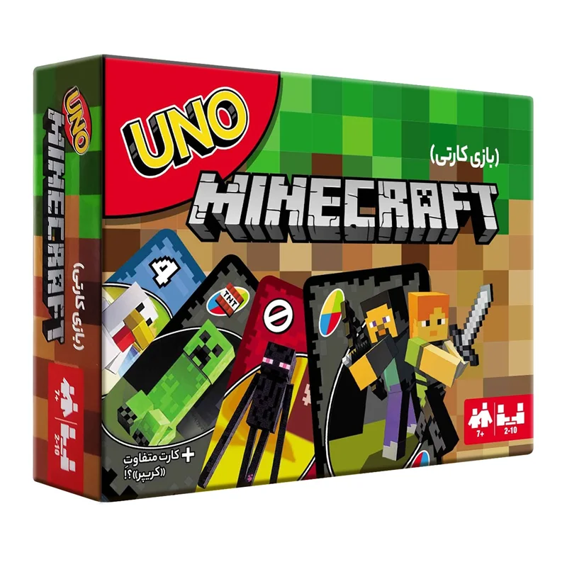 خرید بازی فکری اونو ماینکرفت Uno Minecraf Cart game