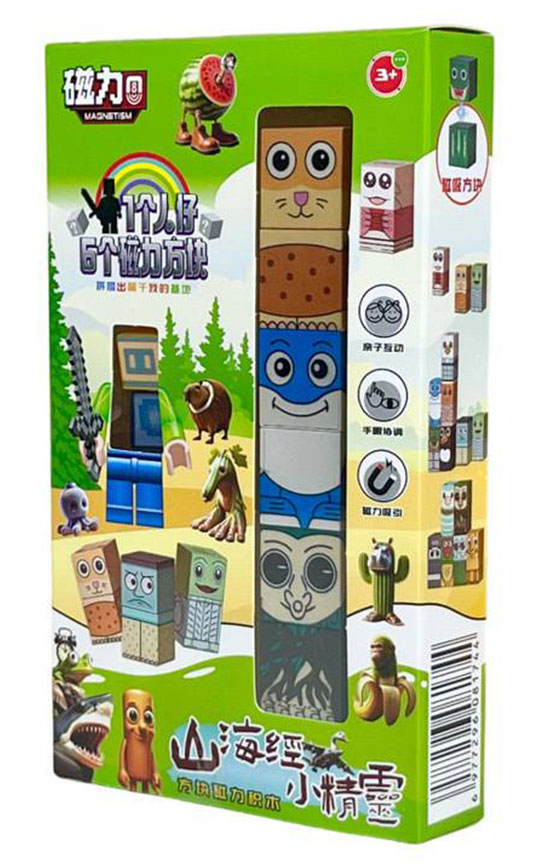 بازی ساختنی مگنتی 6 قطعه Magnetic Building Blocks