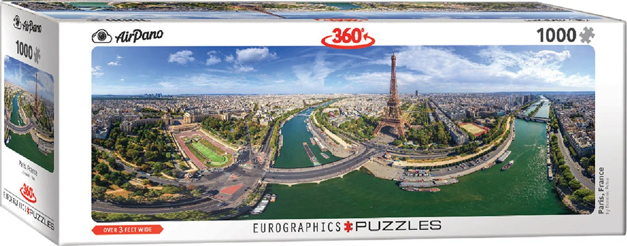 پازل یوروگرافیک 1000 تکه پاناروما «پاریس، فرانسه» Eurographics Puzzle Paris, France 1000 pieces Panorama 6010-5373