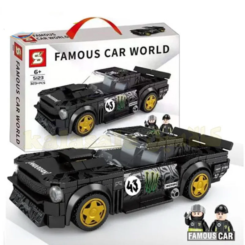 لگو سمبو بلاک «ماشین فورد موستانگ» Sembo Block ford mustang black Famous Car World Lego 5123