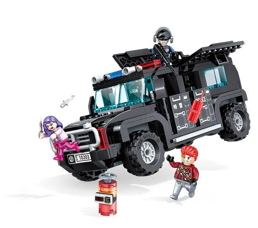 خرید لگو ساختنی کازی «ماشین یگان ویژه حمله هاموی» Building Blocks Gudi humvee assault 10203