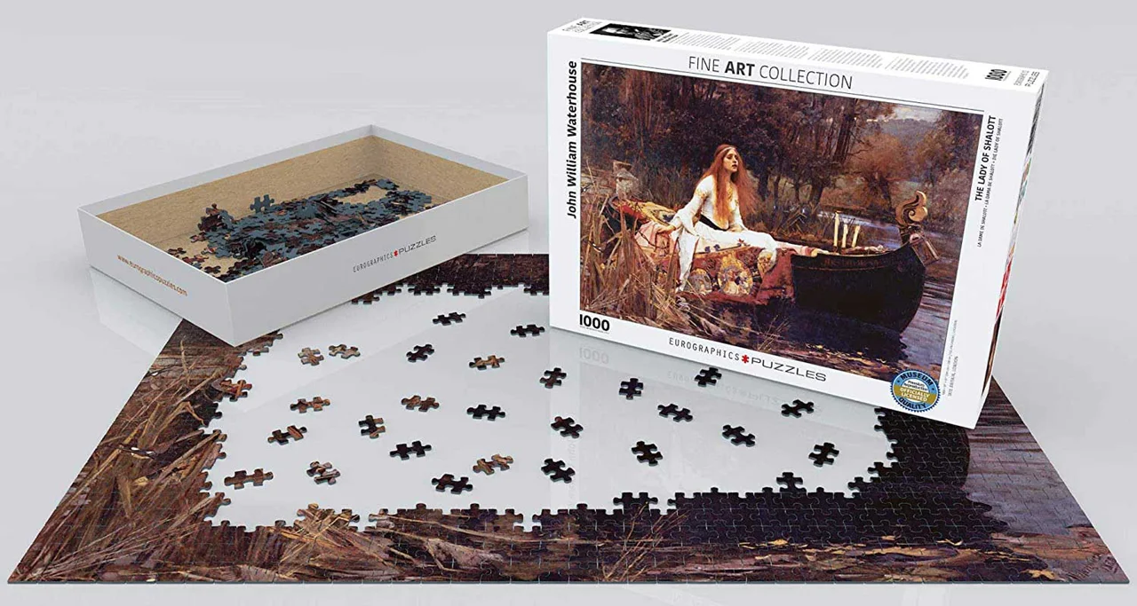 پازل یوروگرافیک 1000 تکه «بانوی شالوت» Eurographics Puzzle The Lady of Shalott 1000 pieces 6000-11339