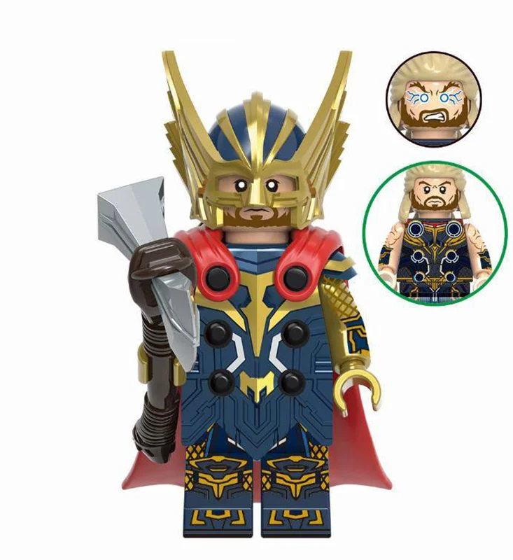 خرید آدمک لگویی فله مینی فیگور لگویی «ثور، عشق و تندر» Xinh Minifigures Lego Thor (Love and Thunder) XH1923