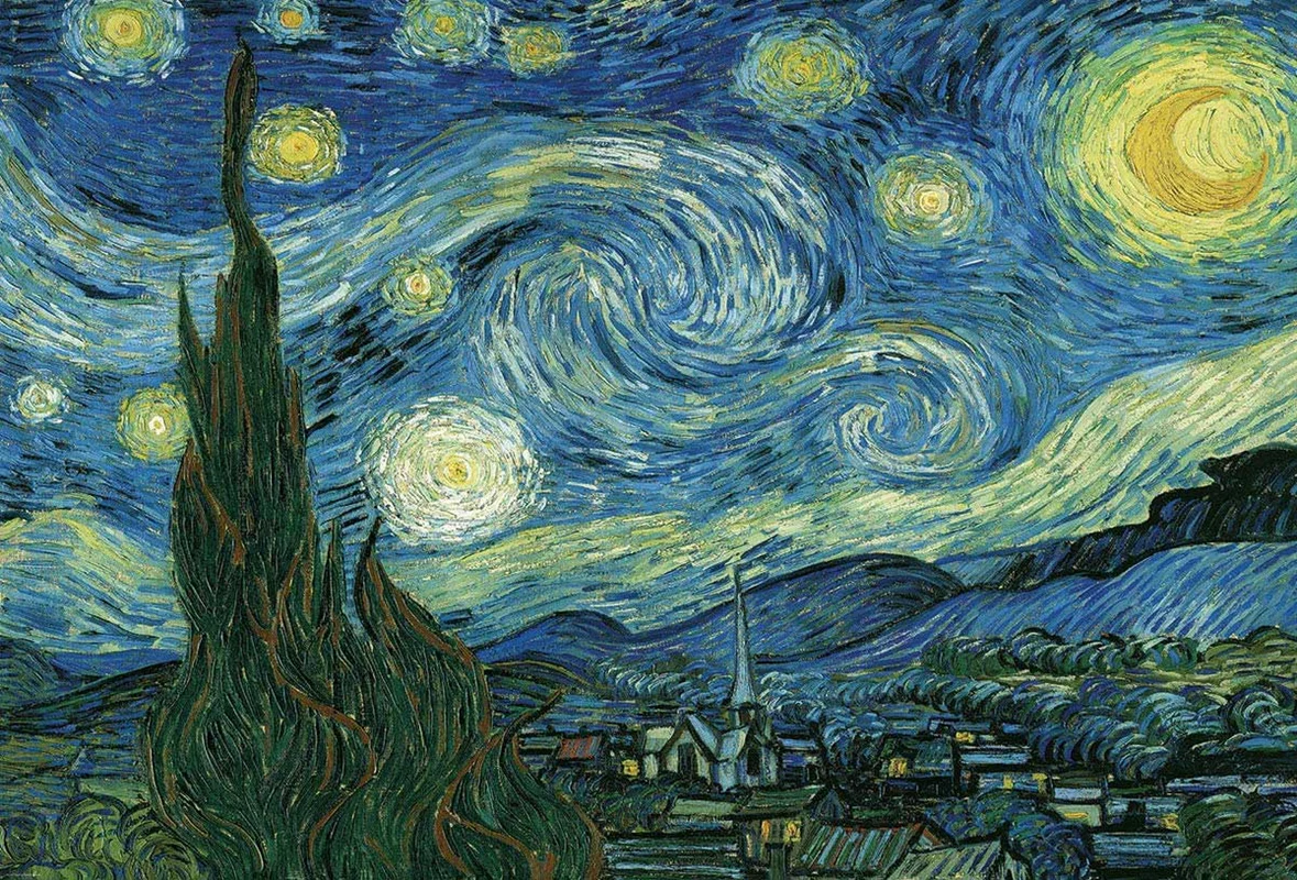 پازل یوروگرافیک 1000 تکه «شب پر ستاره» Eurographics Puzzle Starry Night 1000 pieces 6000-1204
