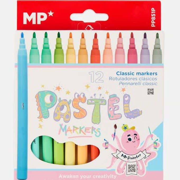 ماژیک نقاشی 12 رنگ پاستلی Pastel Classic Markers PP851P