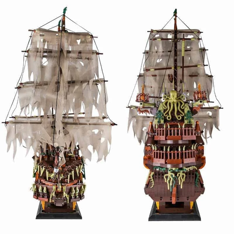 نمای روبرو از قطعات کشتی پرنده هلندی