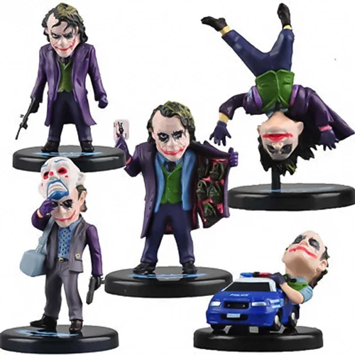 فیگور جوکر دارک نایت، ست 5 عددی The Dark Knight Joker Mini Action Figure