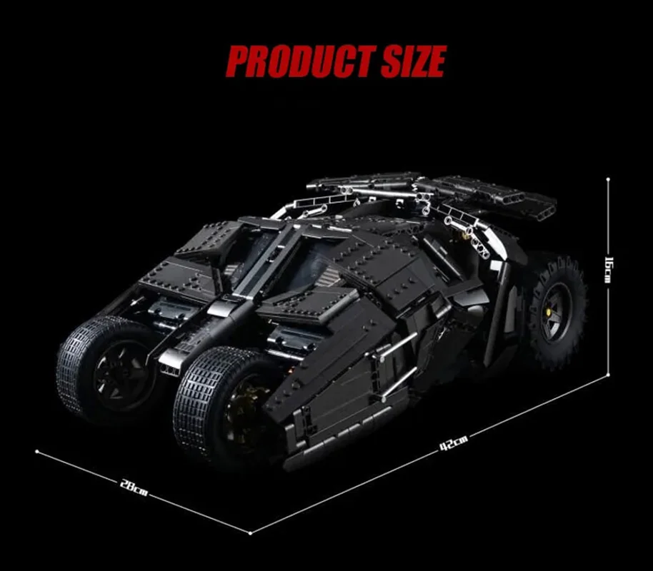 لگو بتمن رمبوم Batmobile در اندازه ساخته شده