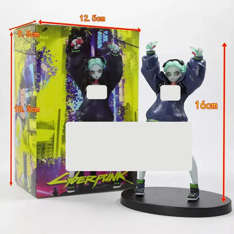 اندازه جعبه فیگور ربکا سایبرپانک ادجرانرز