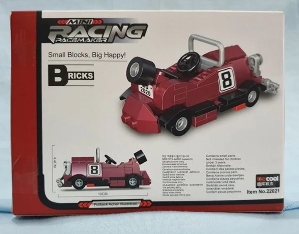 خرید لگو دکول «ماشین مسابقه عقب کش» Decool Pull Back Mini Racing Racer Car Lego 22021