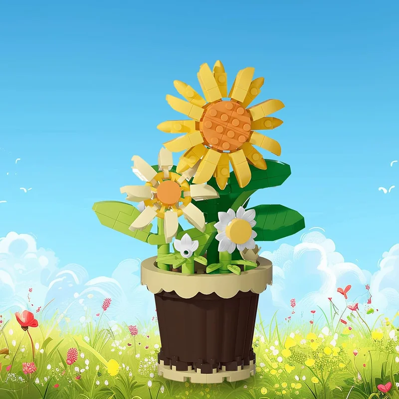 لگو گل آفتابگردان Beauty Of Flower Sunflower 7222 در طبیعت