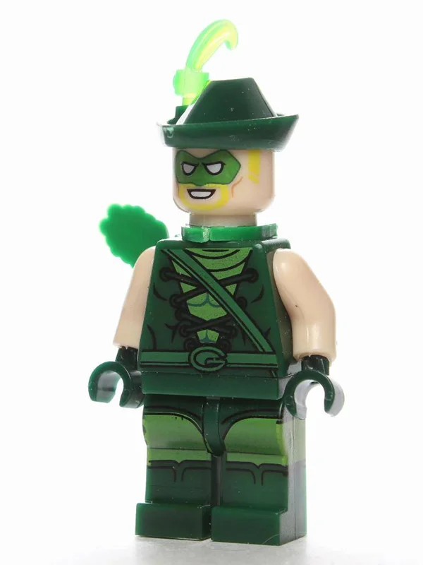 نمایش جزئیات صورت و نقاب شخصیت Green Arrow.