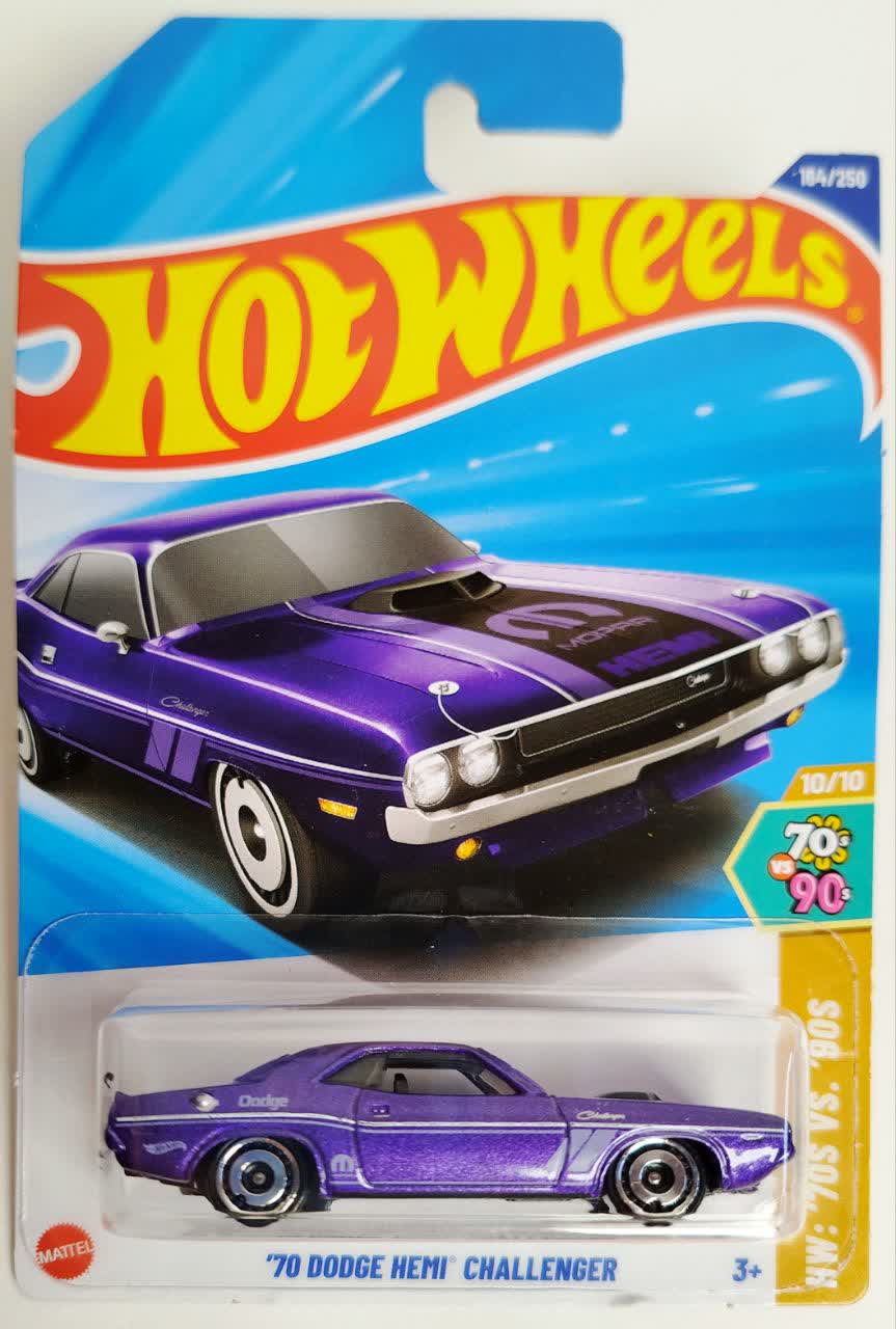 ماشین فلزی هات ویلز 70 دوج همی چلنجر 70Dodge Hemi Challenger