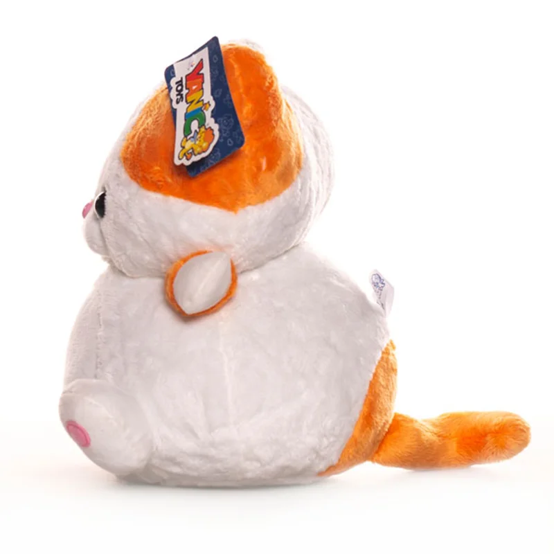 خرید اسباب بازی عروسک پولیشی یانیک تویز «گربه نارنجی - گربه طوسی» Yanic Toys Orange cat - Gray cat plush doll AF100215A-B