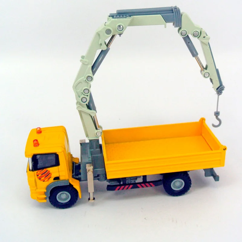 ماکت فلزی جینگ بنگ اسباب بازی «کامیون کمپرسی جرثقیلی» Jing bang Diecast truck-mounted crane 86009
