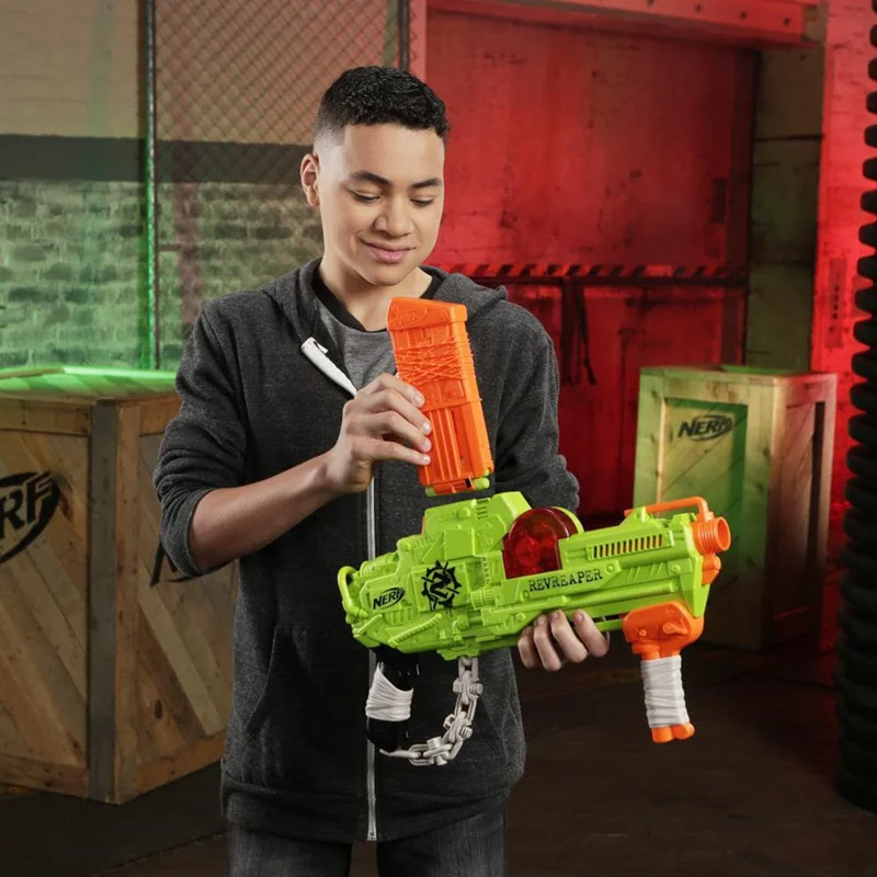 خرید تفنگ اسلحه تیر فومی نرف «زامبی استریک روریپر» Nerf Zombie Strike Revreaper Blaster E0311