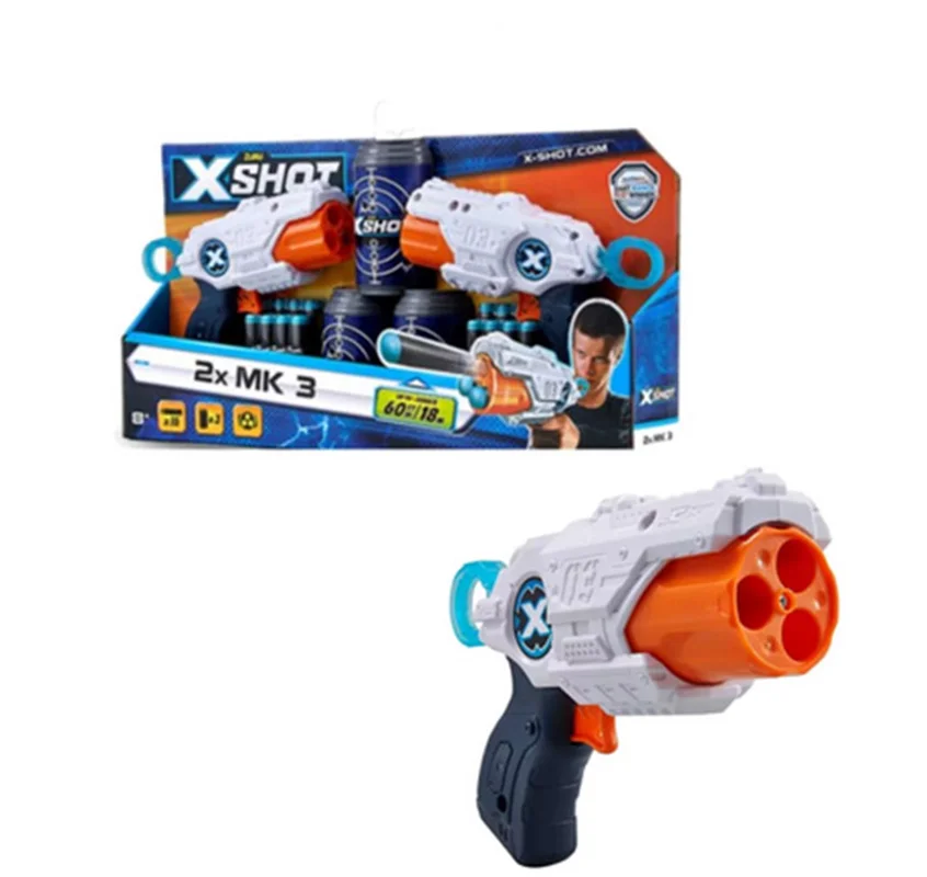 خرید تیر ابری زورو ایکس شات «2x MK 3 بسته دوتایی» Zuru X Shot 2x MK3 36120