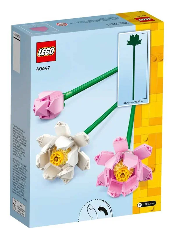 LEGO Lotus Flowers 40647 - مجموعه ساختنی گلهای لوتوس با جزئیات دقیق و طراحی زیبا