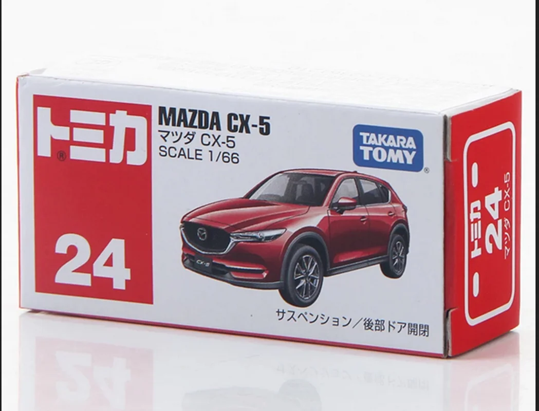 جعبه ماکت فلزی ماشین 1/66  Takara Tomy Mazda CX-5 تاکارا تومی مزدا قرمز