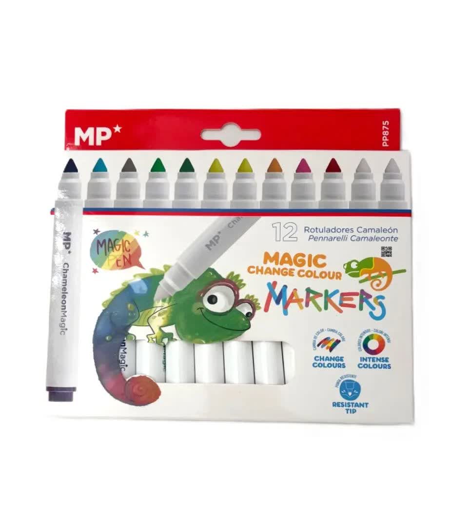 ماژیک نقاشی جادویی قابل شستشو 12 رنگ Magic Change Colour Marker PP875