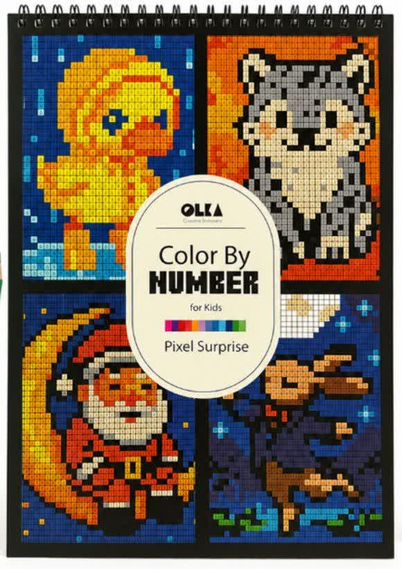 دفتر رنگ آمیزی پیکسلی سورپرایزی Pixel Surprise