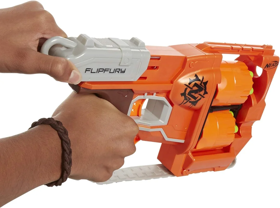 خرید تفنگ اسلحه تیر فومی نرف «زامبی استریک فلیپ فیوری» Nerf Zombie Strike FlipFury Blaster A9603