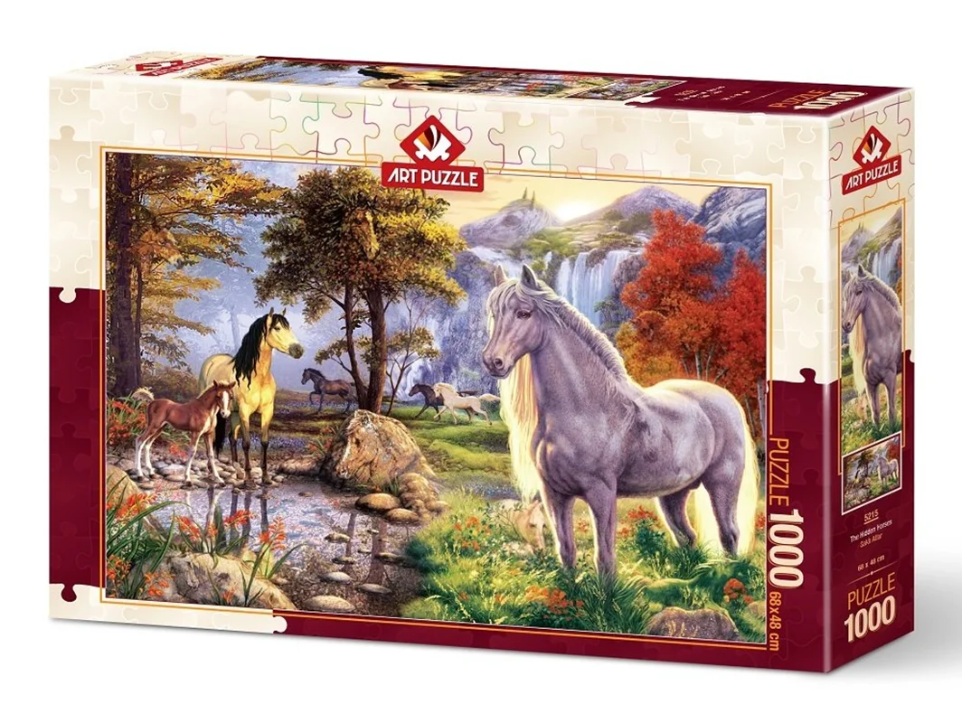 خرید آرت پازل 1000 تکه «اسب های پنهان» Heidi Art Puzzle Hidden Horses 1000 pcs 5215