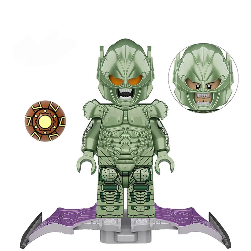 خرید آدمک لگویی فله مینی فیگور لگویی «گرین گابلین فیلم از سری مارول» Koruit Minifigures Lego Green Goblin (movie) XP-426