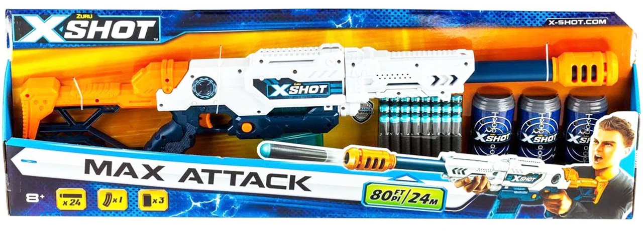 خرید تیر ابری زورو ایکس شات «ماکس اتک، حداکثر حمله»  Zuru X Shot Max Attack 36121