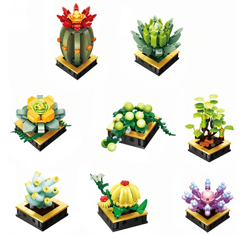 تصویر لگوی ساخته شده از 8 مدل کاکتوس