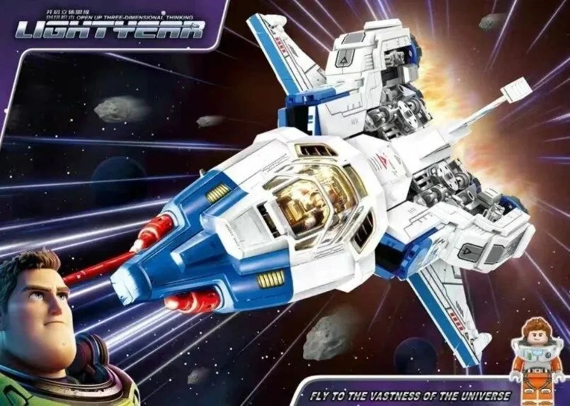 خرید لگو ساختنی «سفینه فضایی بازلایتیر» building Blocks Buzz Lightyear, Spaceship lego 9101