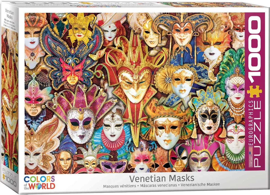 پازل یوروگرافیک 1000 تکه «ماسک ونیزی» Eurographics Puzzle Venetian Mask 1000 pieces 6000-5534