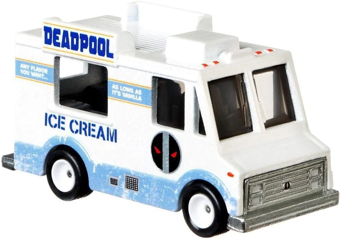 خرید ماشین فلزی ماکت فلزی هات ویلز «کامیون بستنی ددپول ماشین فلزی Hot Wheels Premium Deadpool Ice Cream Truck FYP62
