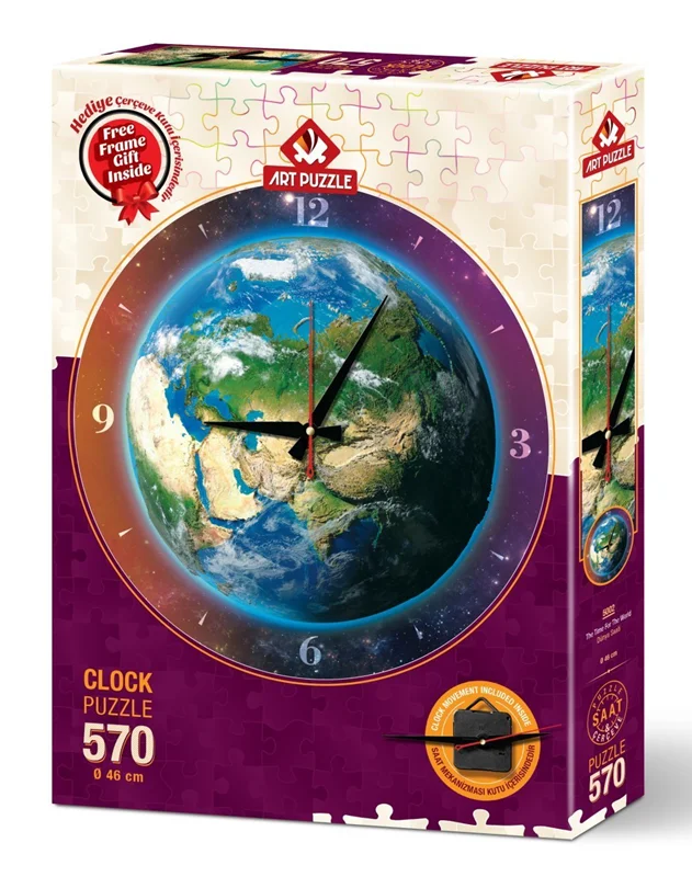 World Clock/ساعت پازل جهان/ 570 تکه