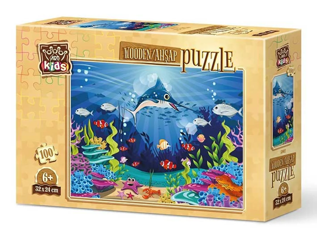 خرید آرت پازل کودکان چوبی 100 «ترافیک اقیانوس»  Art Puzzle Kids Ocean Traffic 100 Wooden Puzzle pcs 5092