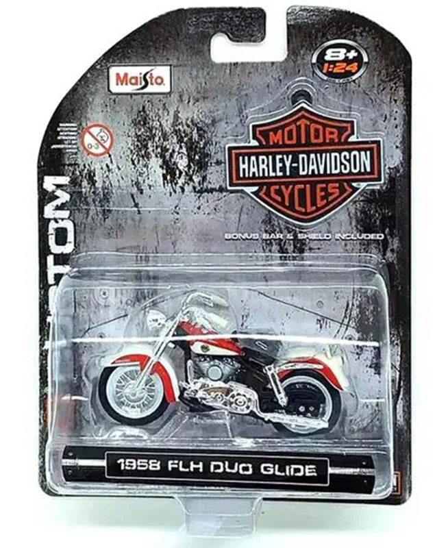خرید ماکت فلزی موتور فلزی موتور مایستو «1958 FLH DUO گلاید موتور فلزی  Maisto Motorcycles Harley davidson 1958 FLH DUO Glide 35094