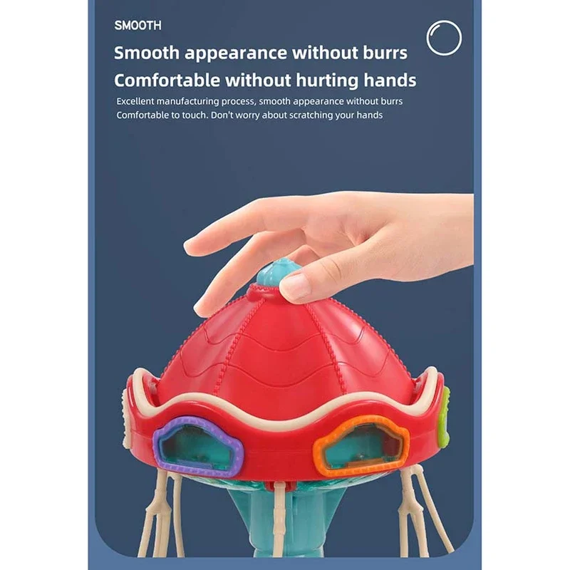 چرخ و فلک موزیکال مدل Rotary Swing ZR212 - مقایسه اندازه با دست کودک