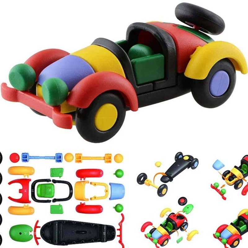 خرید بازی فکری ساختنی دوبی بازی «لگو ماشین کلاسیک» Itoy DoBe Classic Car Lego F-02
