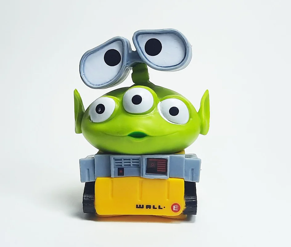 فیگور دیزنی پیکسار بیگانه سهچشمی در نقش وال-ای Disney Pixar Three-Eyed Alien Remix Wall E Figure نمای جلو