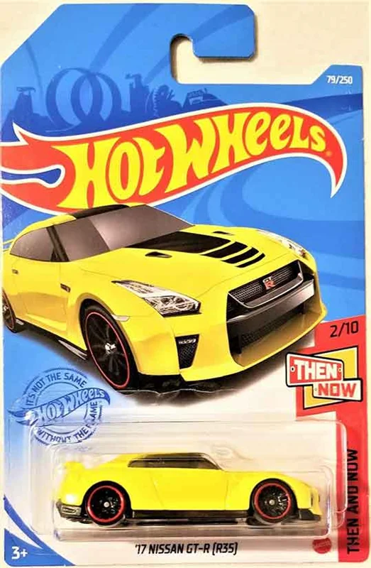 ماکت فلزی ماشین 1/64 Hot Wheels 17 Nissan GT-R [R35]  هات ویلز زرد