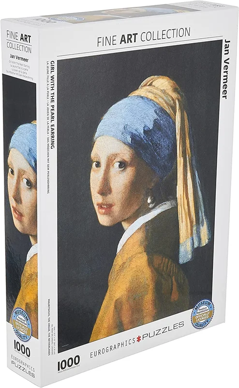پازل یوروگرافیک 1000 تکه «دختری با گوشواره مروارید» Eurographics Puzzle Girl with the Pearl Earring 1000 pieces 6000-5158