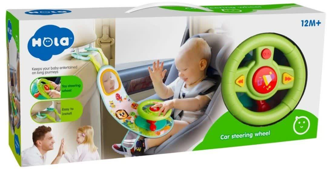 اسباب بازی هولا تویز فرمان پشت صندلی Car Steering Wheel E993