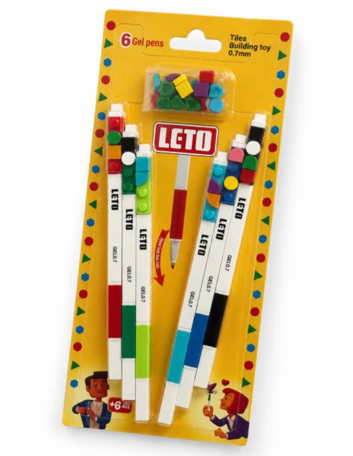 خودکار 0.7 میلی متری لگویی 6 رنگ LETO