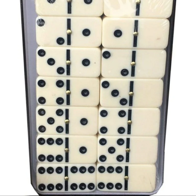 خرید بازی فکری دومینو جعبه فلزی Dominoes Board game