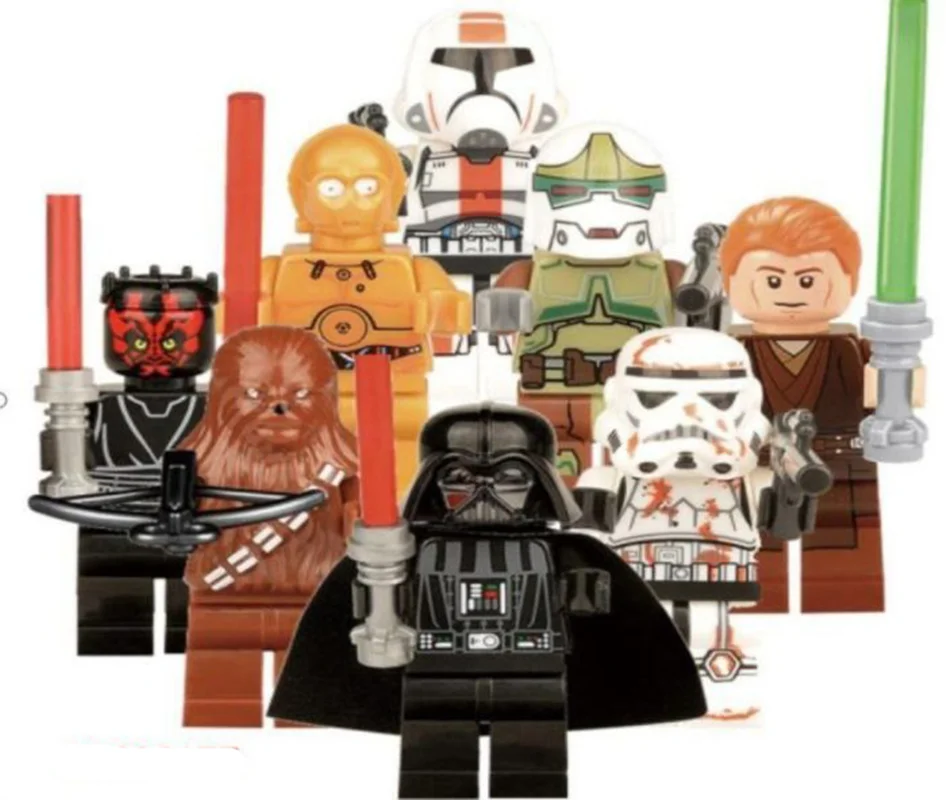 خرید آدمک لگویی فله مینی فیگور لگویی «ست 8 تایی استار وارز: جنگ ستارگان»  pokf Pogo Lego Set of 8 Starwars