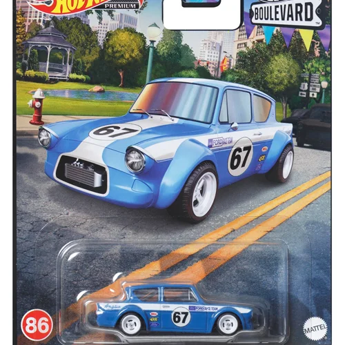 ماشین فلزی هات ویلز پرمیوم بولوارد 67 فورد انگلیا ریسر 67Ford Anglia Racer