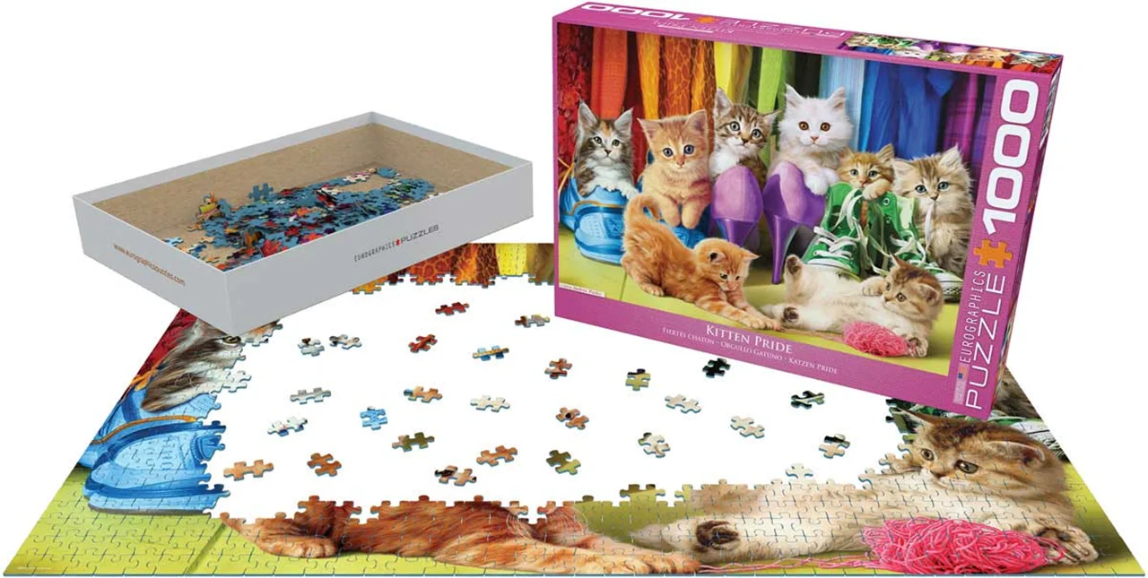 پازل یوروگرافیک 1000 تکه «بچه گربه مغرور» Eurographics Puzzle Kitten Pride 1000 pieces 6000-5543