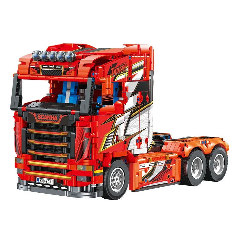 لگو کامیون کشنده اسکانیا Scania Tractor Truck JJ9070 – نمای کامل ساختهشده
