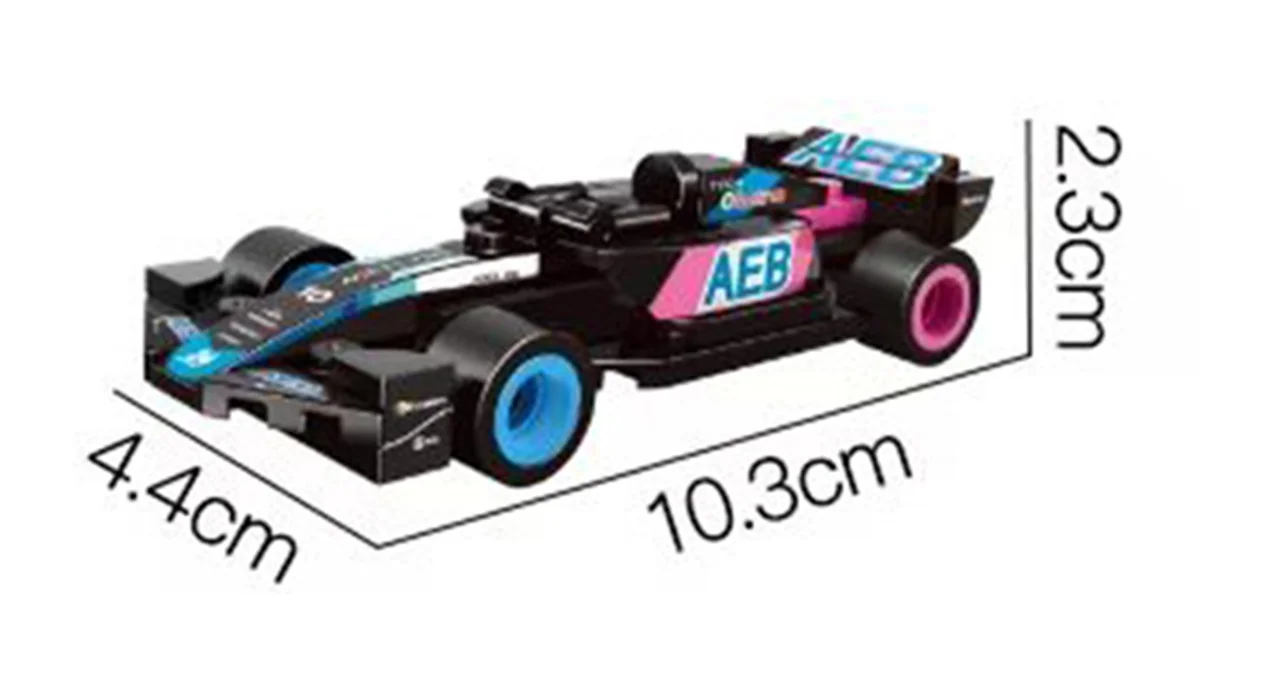 لگو ماشین فرمول یک مشکی صورتی Woma Aerpai Team C1025-2